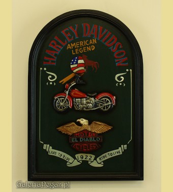 Szyld z logo Harley Davidson